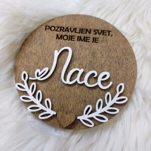 Oznanitvena kartica pozdravljen svet